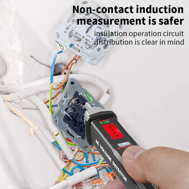 Non-Contact Voltage Tester with Voice Alert (12-1000V)