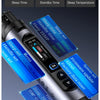 Cordless soldering iron showing various features like sleep time standby time and temperature settings