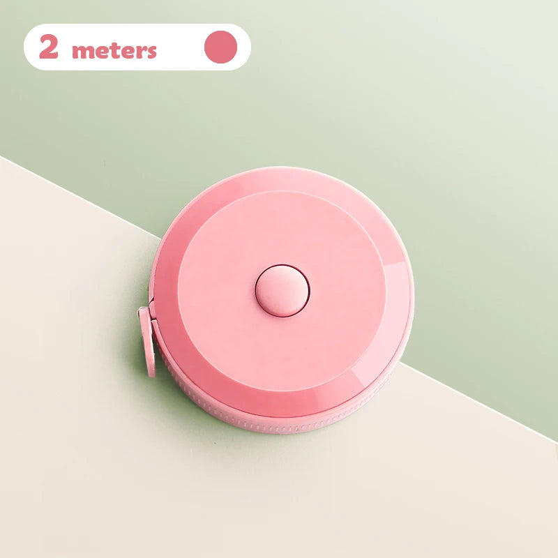 Retractable Soft Tape Measure – Dual-Sided, 2M, for Sewing & Body Measurements