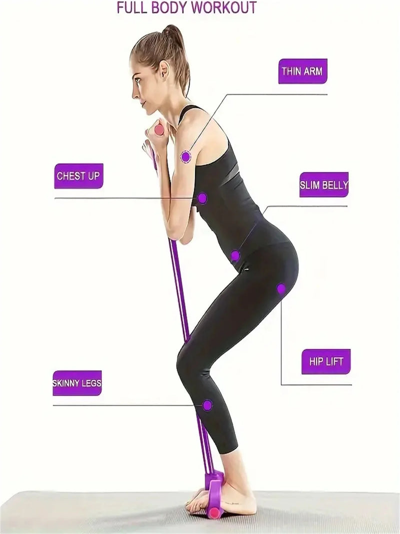 Adjustable Resistance Bands with Foot Pedals
