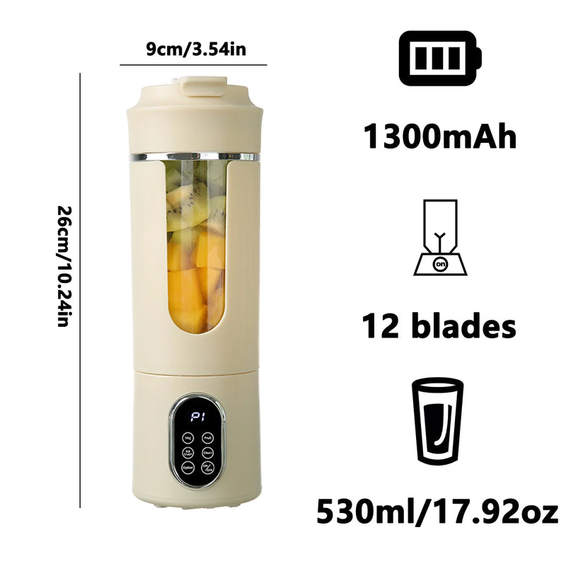 Portable Wireless Citrus Juicer with Ice Crushing