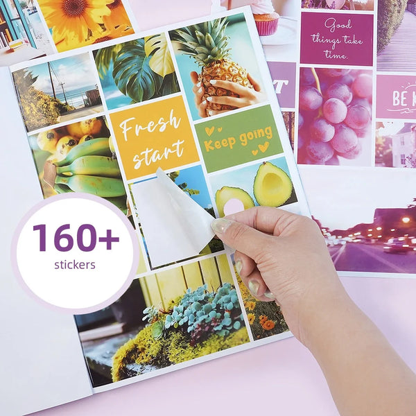 Vision Board Kit with Inspiration Stickers & Dream Journal