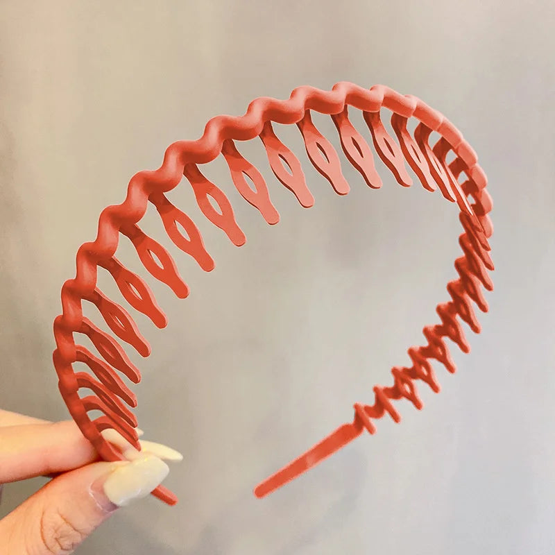 Elegant Solid Color Wave Hairbands