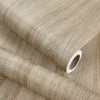 Roll of self-adhesive wood grain wallpaper film in a natural beige tone.