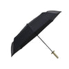 Black folding parasol or umbrella with a handle, inspired by Demon Slayer
