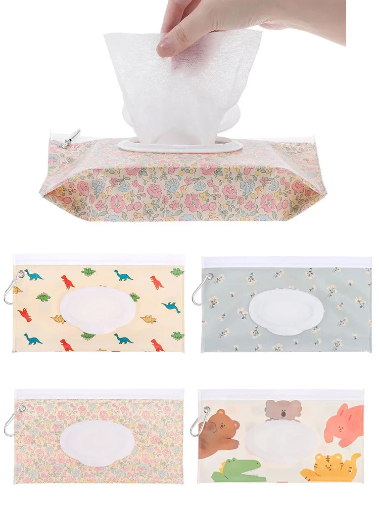 EVA Flip-Top Wet Wipes Pouch for Baby Strollers