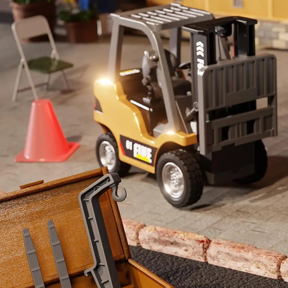 1:64 Scale Remote Control Forklift with Bluetooth and Realistic Lifting