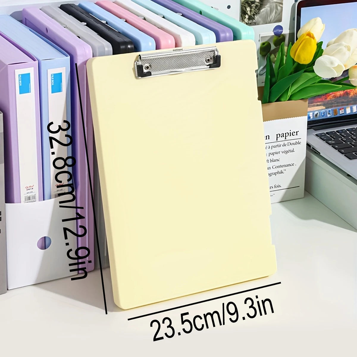 2-in-1 A4 Writing Board & Document Storage Box