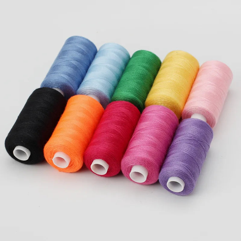 10-Color Polyester Thread Set – 400 Yards Per Spool