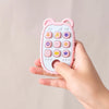 Baby Teething Gloves with Cartoon Bear Design