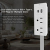 Rotating Wall Plug Extender with Adjustable Length and USB Ports
