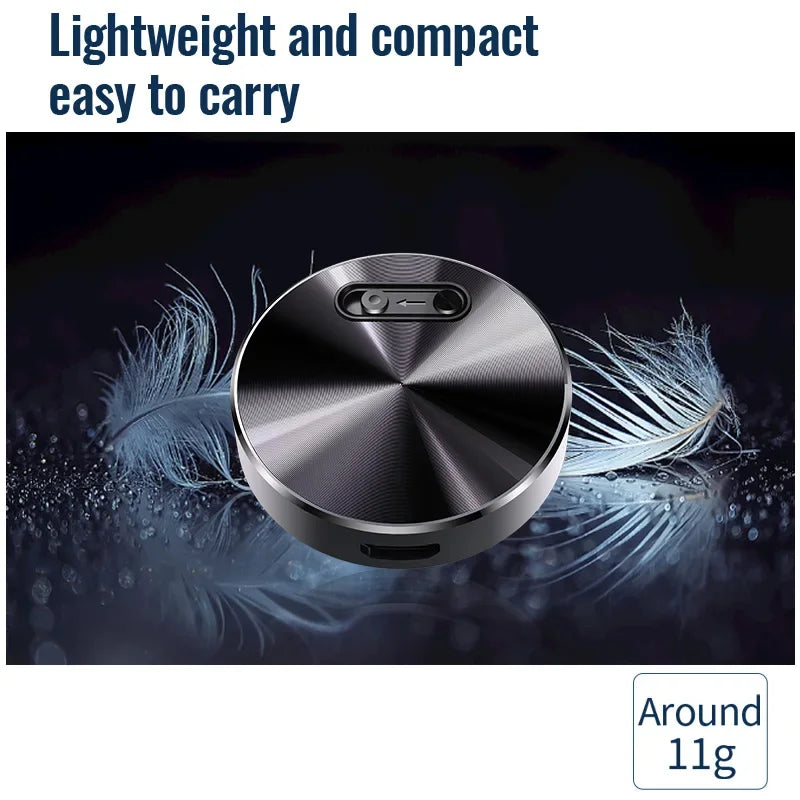 Compact Voice-Activated Recorder with Built-in Magnet