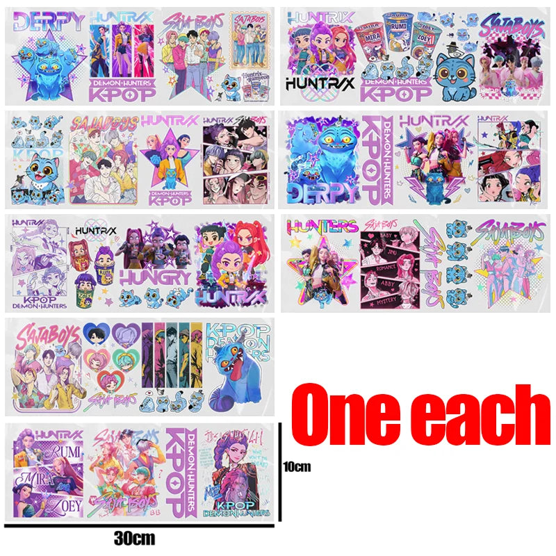 UV DTF Waterproof Transfer Stickers for Custom DIY Decor
