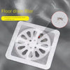 A white disposable floor drain filter with a mesh design, preventing mosquitoes from crawling out.