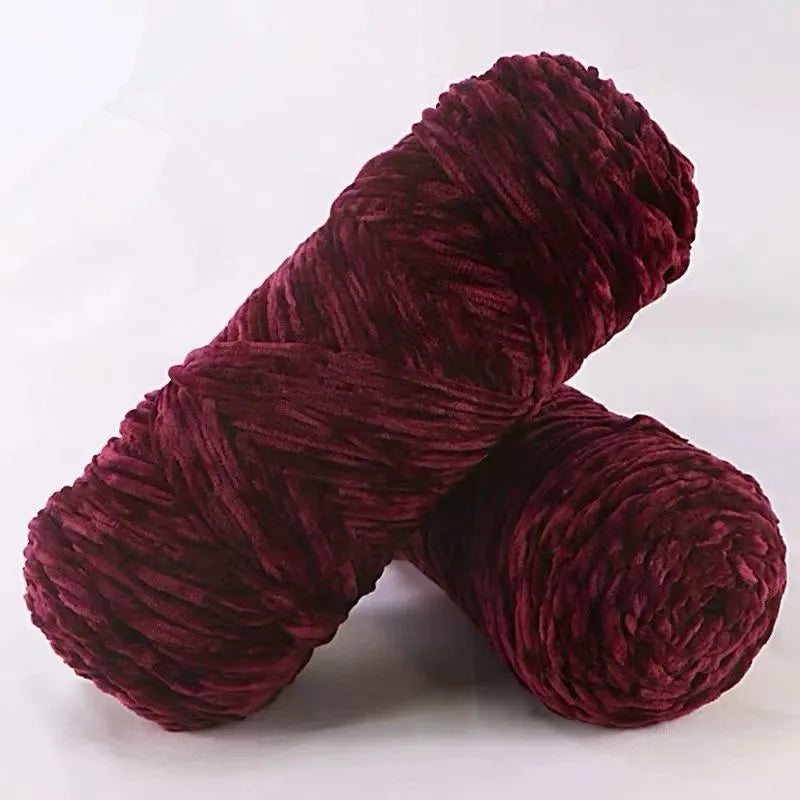 Soft Chenille Yarn for Knitting and Crochet