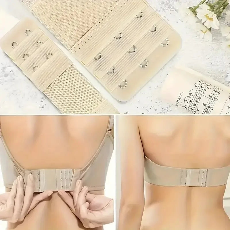 Adjustable Bra Extenders with Flexible 2, 3, or 4 Hook Options