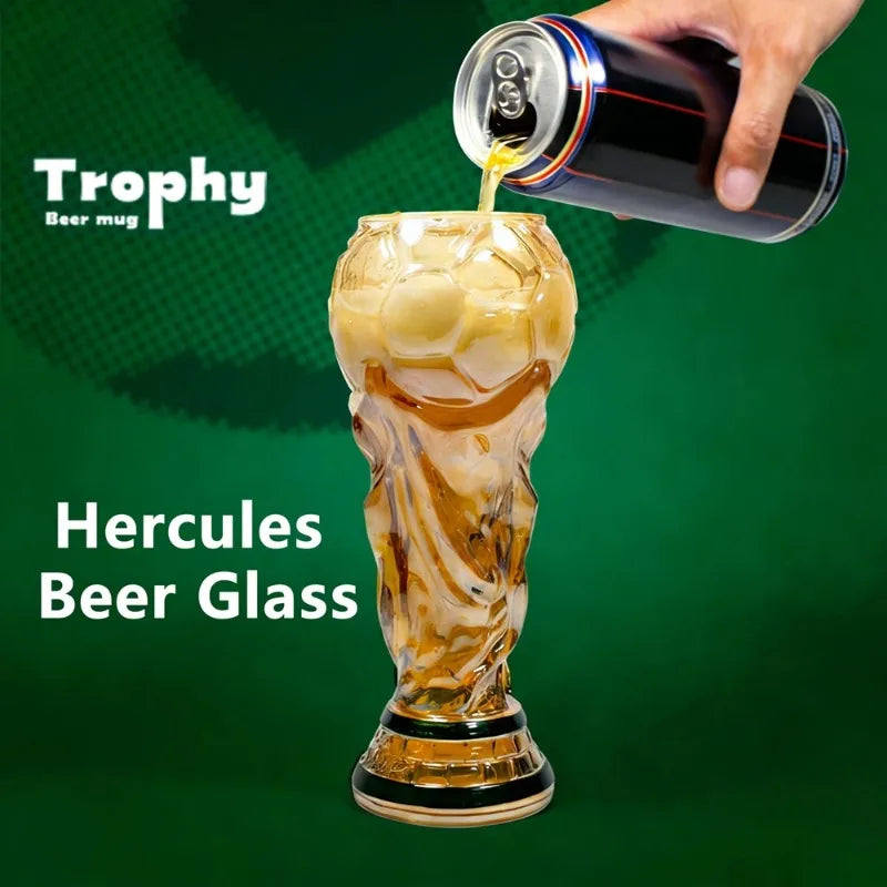 Football Trophy Beer Glass