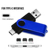 Dual-Interface USB Flash Drive with Type-C and Standard USB