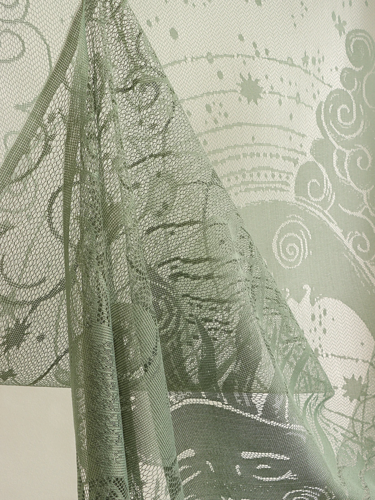 Ramadan Sun & Moon Lace Door Curtain