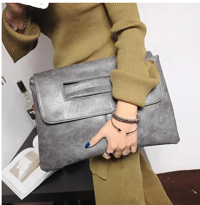 Women's Envelope Clutch Bag with Crossbody Strap
