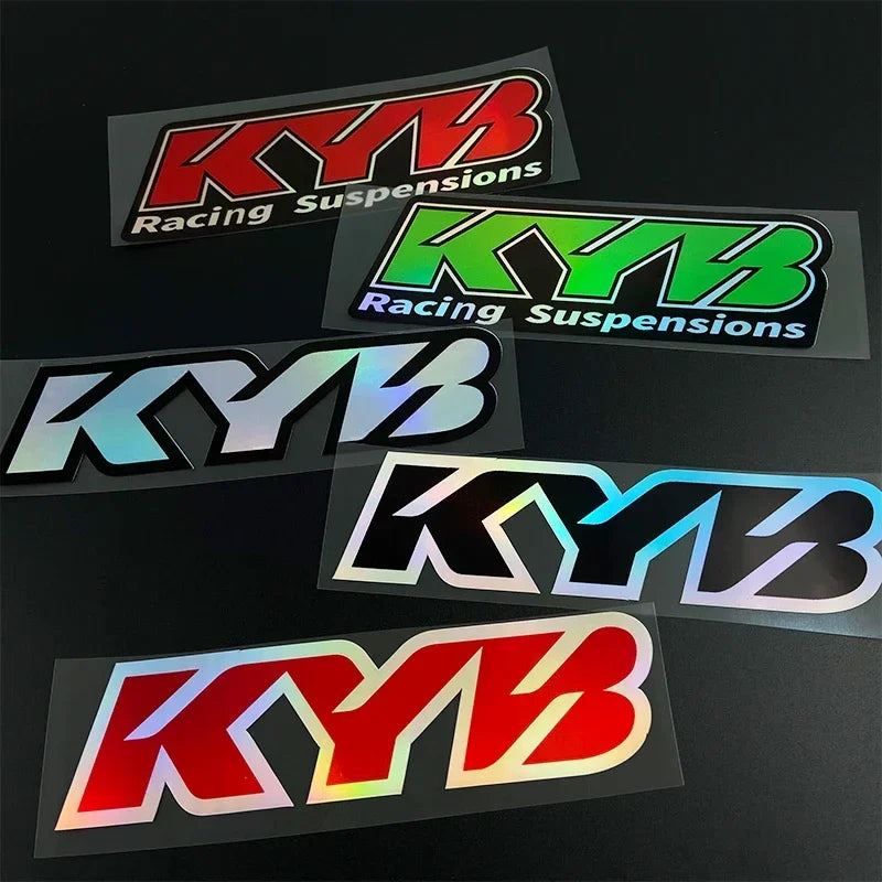 KYB Fork Suspension Decal Stickers for Motorcycles (2-Pack)