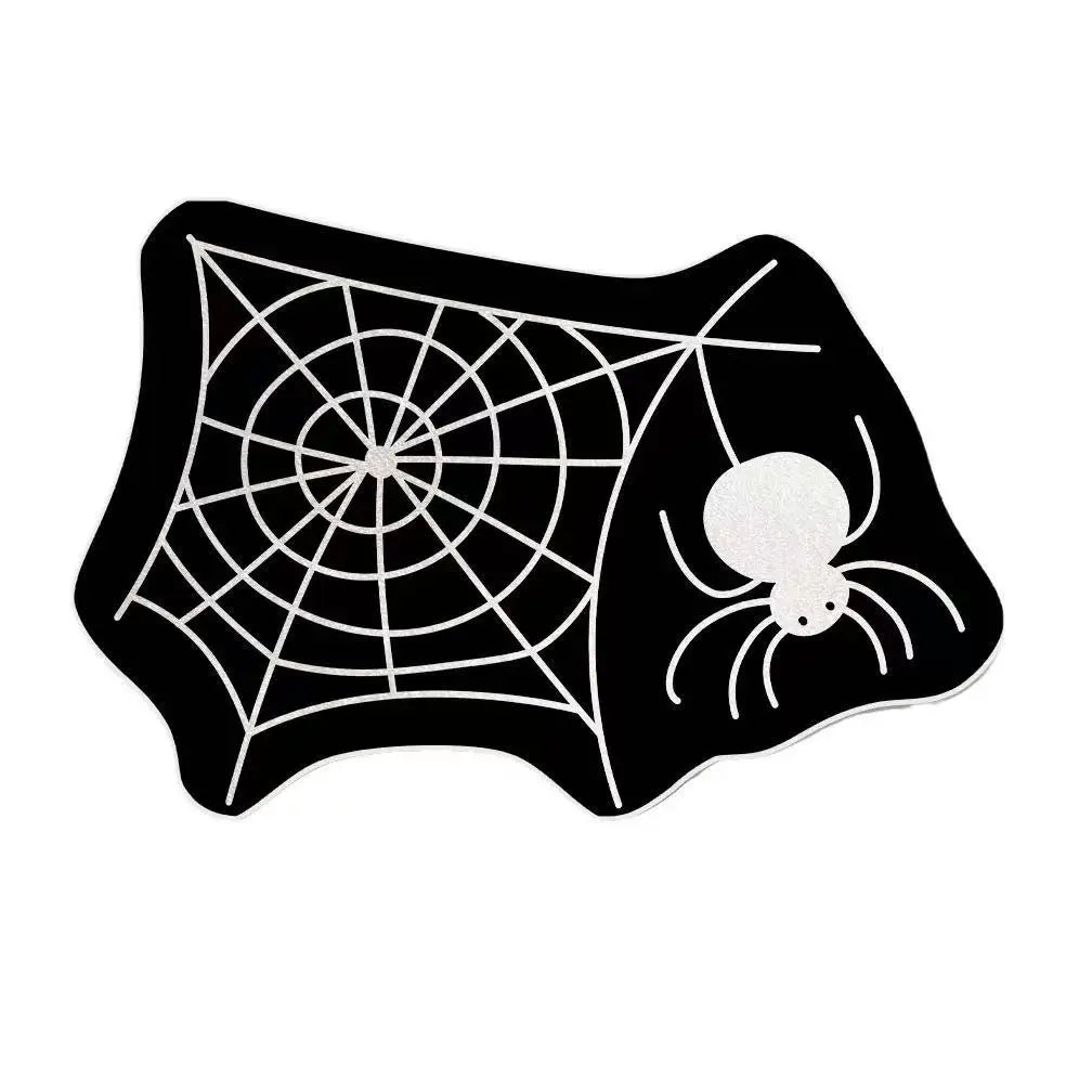 Halloween Spider Web Non-Slip Absorbent Door Mat