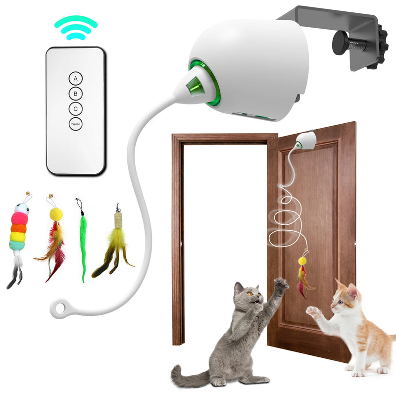 Interactive Whack-A-Mole Cat Toy with Smart Sensor