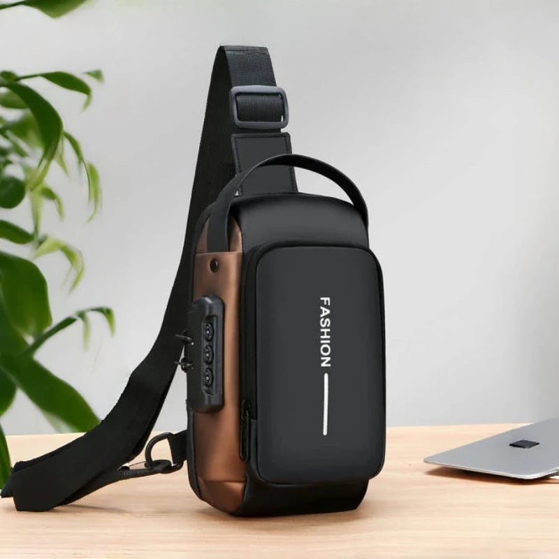 Secure Chest Bag with Combination Lock