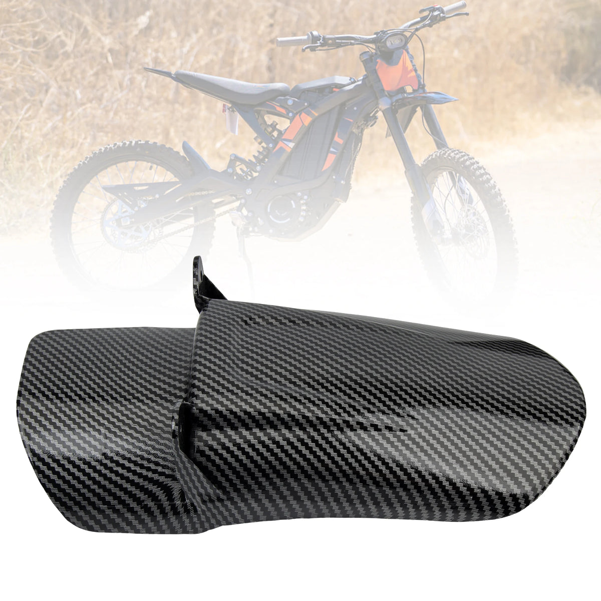 Carbon Fiber Style Rear Fender for Sur-Ron Light Bee S/X
