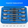 7-Piece Hex Bit Socket Set with 3/8" Square Drive