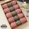 Chunky Alpaca Wool Knitting Yarn – 500g Multi-Color Set for Cozy Winter Projects