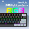 Compact 61-Key Mechanical Gaming Keyboard with RGB Backlighting