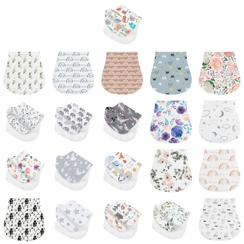 Soft Cotton Burp Cloths for Newborns (2-Pack)