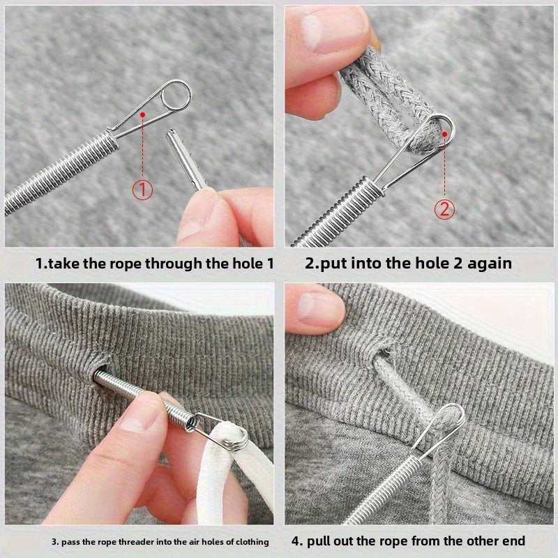 Flexible Drawstring Threader Tool for Pants, Hoodies & DIY Sewing