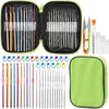 Complete Crochet Needle and Stitch Marker Kit with Storage Case