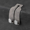 Dual suede hooks for handbags and other items, designed to attach to a car seat back.
