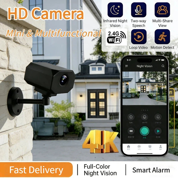 Compact 4K WiFi Indoor Security Camera