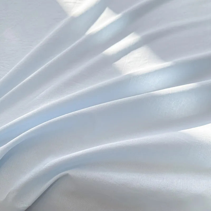 Organic Cotton Percale Bed Sheet Set with Pillowcases