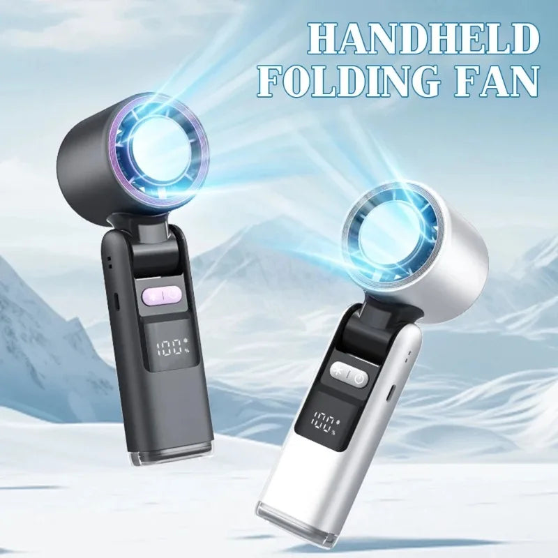 Mini USB Rechargeable Turbo Fan with Digital Display
