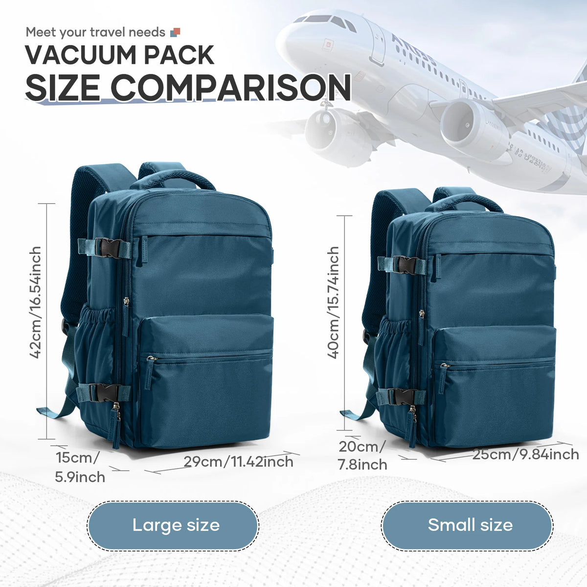 Travel Compression Backpack with Vacuum Storage