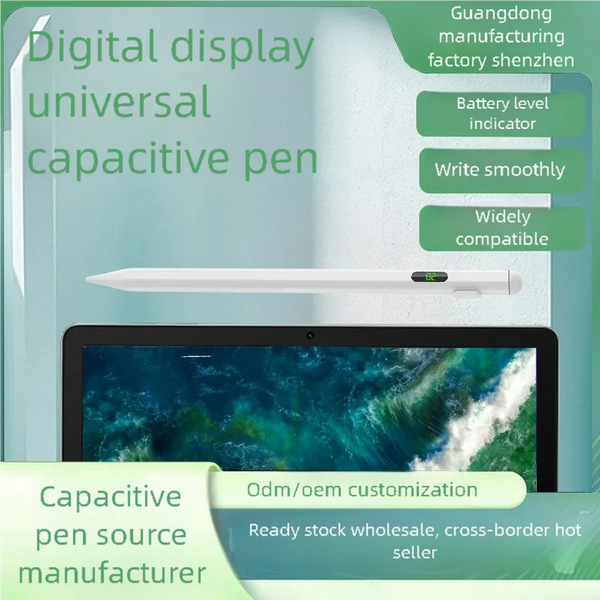 Universal Precision Touch Stylus Pen with Battery Display
