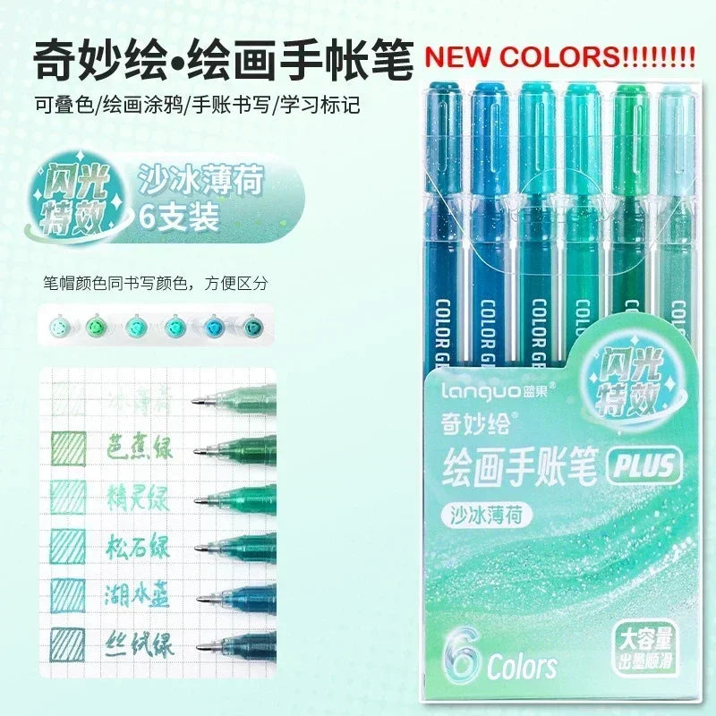 3D Embossed Acrylic Gel Pens - 6/144 Color Options