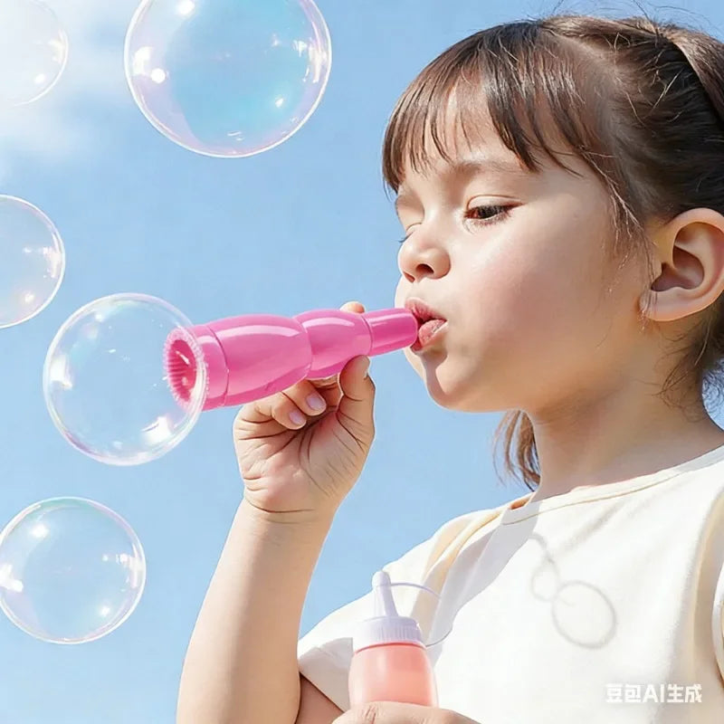 Magic Bubble Wand Toy with Flipping Stick