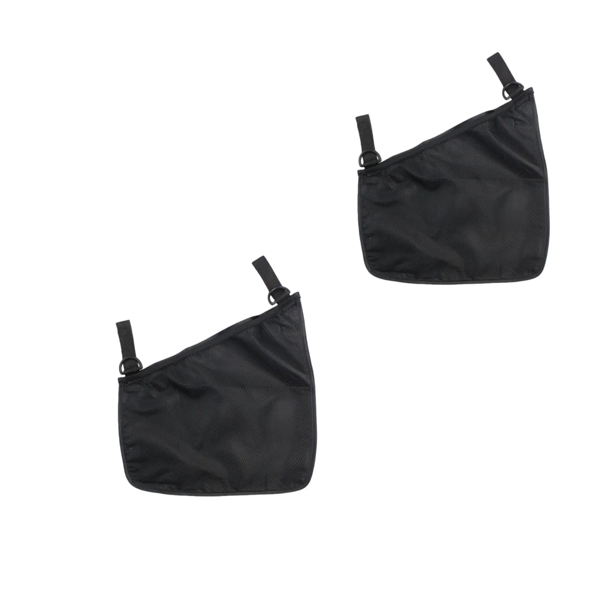 Black universal stroller side mesh organizer bag.