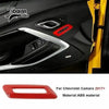 Red ABS material trim kit for Chevrolet Camaro interior and exterior components