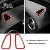 Red ABS material trim kit for Chevrolet Camaro interior and exterior components
