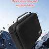 Black shock-absorbing and anti-drop fabric hard-shell travel case for hair clippers and accessories