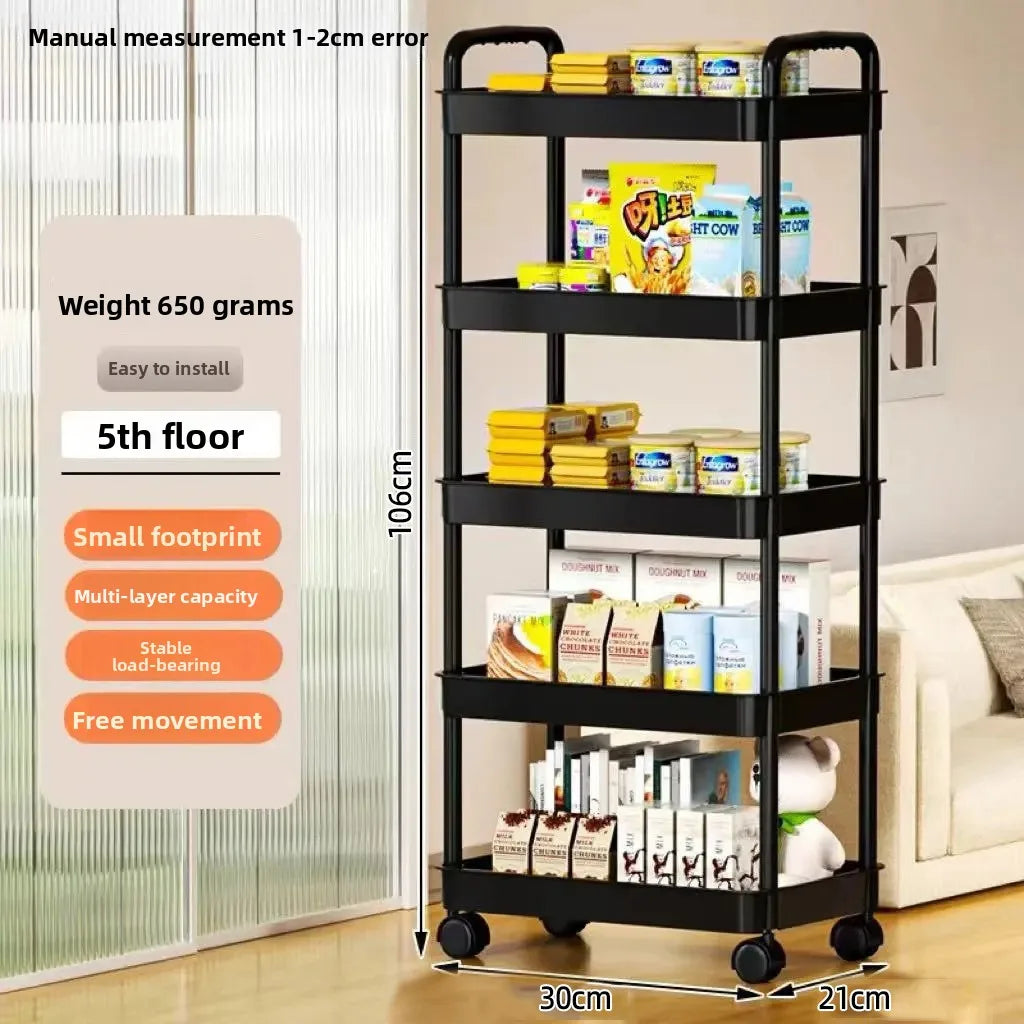 5-Tier Rolling Storage Cart