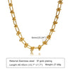 Chunky Gold Plated Stainless Steel Link Necklace