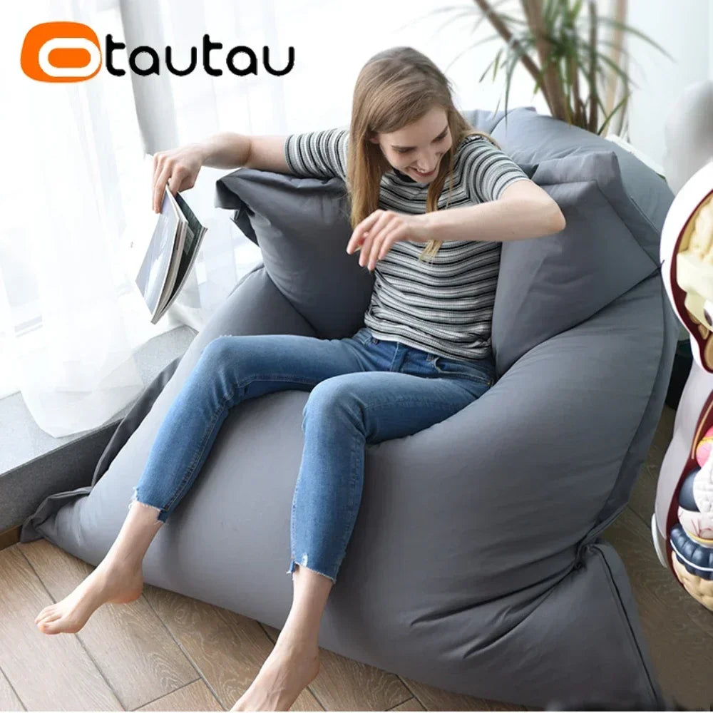 Waterproof Oxford Bean Bag Cover – Large Corner Pouf Shell (Filler Not Included)